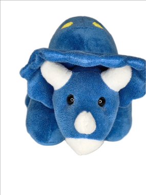 Prextex Stuffed Animal Triceratops Blue Yellow One Size